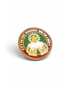 Christmas styled beer pin packaging