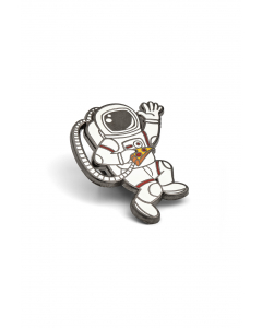 Astronaut with pizza pin