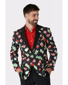 Man wearing Super Mario bros blazer