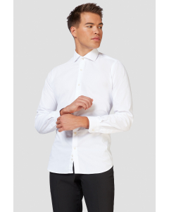White shirt worn by man - close up