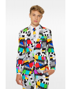 Test screen suit for teen guys worn by teen