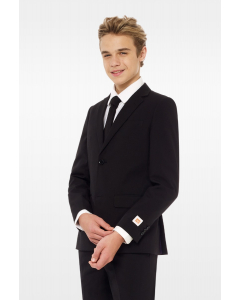 Black suit for teen boys worn by teen