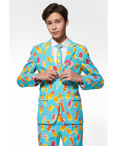 Ice cream print suit for boys worn by boy