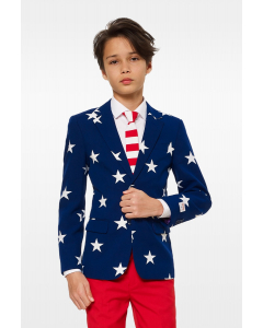 American Flag suit for teen boys worn by teen