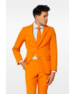 Man wearing Orange Suit.