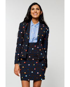 Pac-man suit for women worn by woman