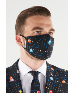 PAC-MAN print face mask